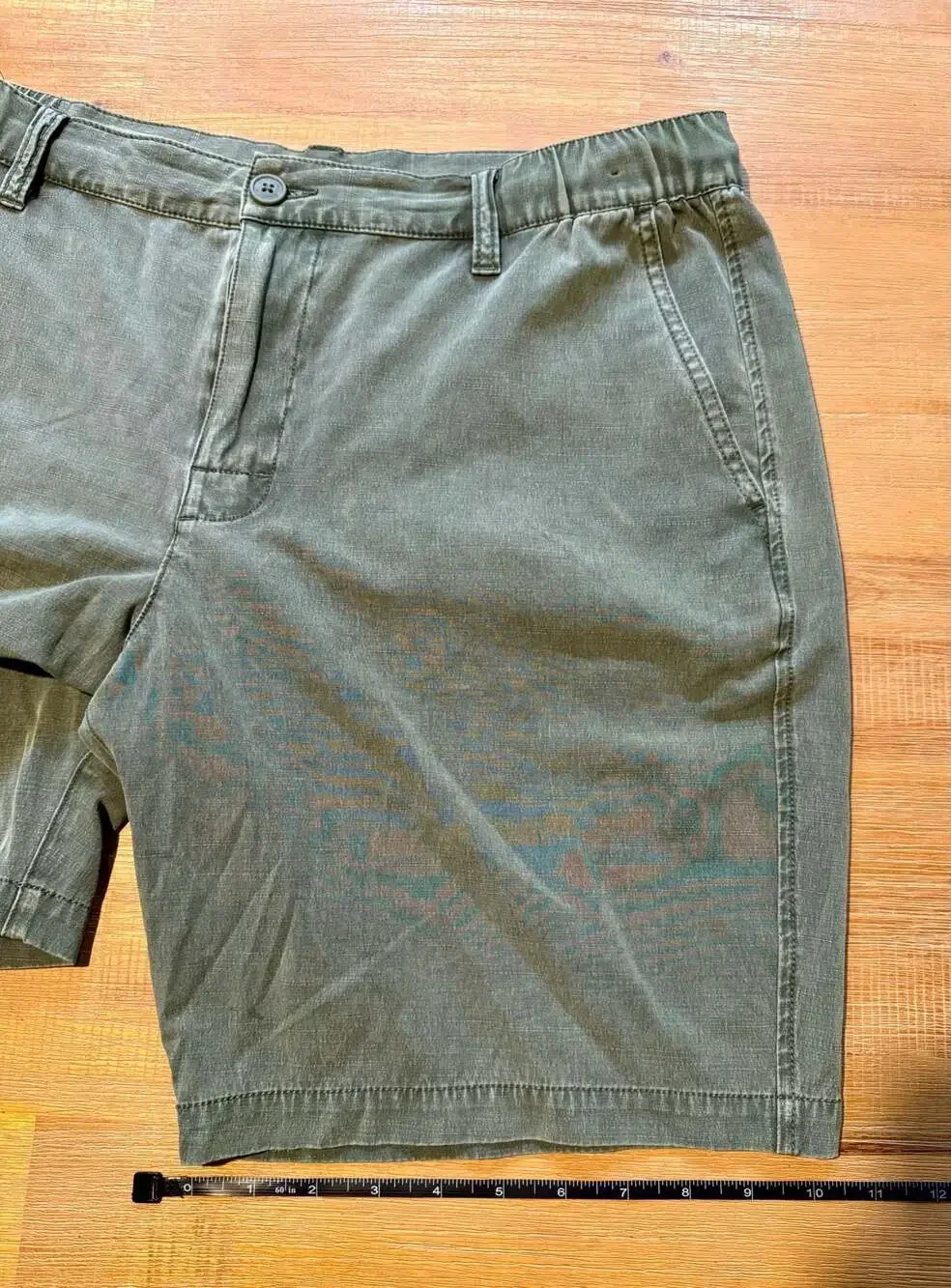 RVCA All-Time Fit Men's Green Chino Shorts Size 34